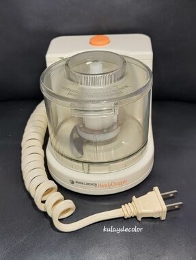 Vintage Black & Decker Handy Chopper Electric Mini Food Processor Tested Working